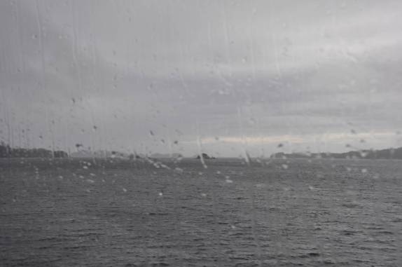 Chuva na Inside Passage, entre Junau e Sitka, no sudeste do Alaska